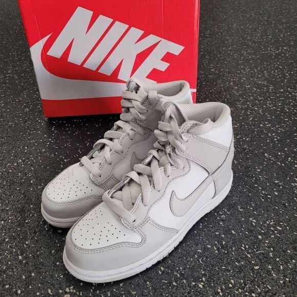 Nike Dunk High PS Vast Grey Kids Size 11C Gray Whi - Picture 2 of 8